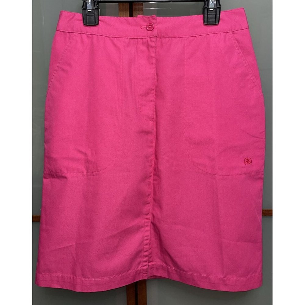 Stussy Women’s Pink Vintage VTG Y2K 90s 00s A-Line Knee Length Logo Skirt Size 3